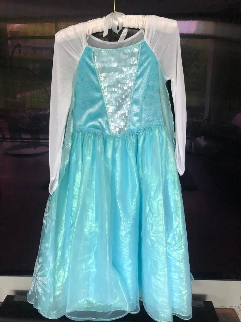 Prinsessen jurk Elsa ongeveer 9-10-11 jaar, Ophalen, Zo goed als nieuw, Meisje