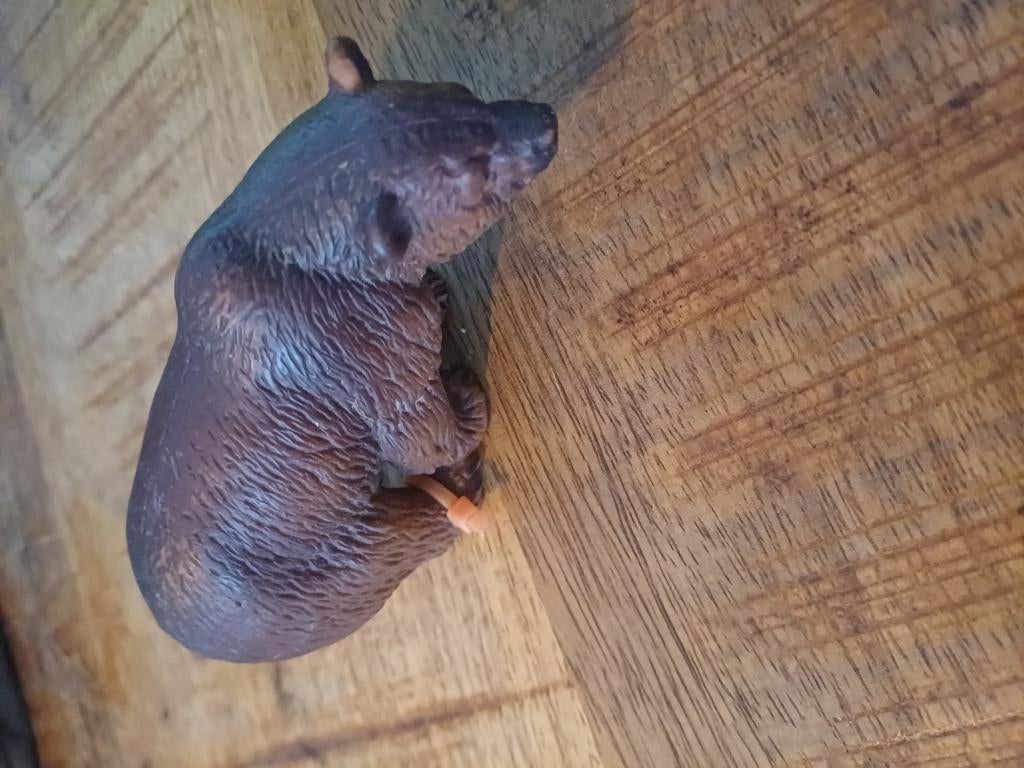 Schleich grizzly beer, Ophalen of Verzenden, Zo goed als nieuw, Paard, Beeldje of Figuurtje