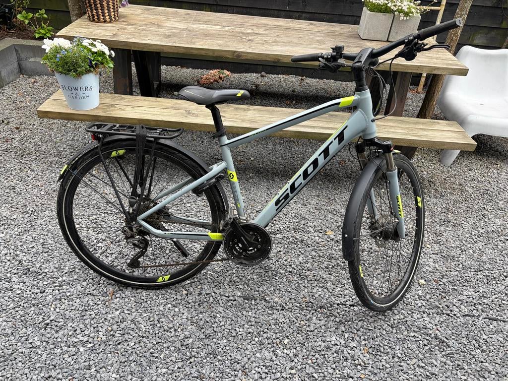 Scott Sub Sport 10 herenfiets M, Fietsen en Brommers, Fietsen | Heren | Sportfietsen en Toerfietsen, 28 inch, Gebruikt, Vering