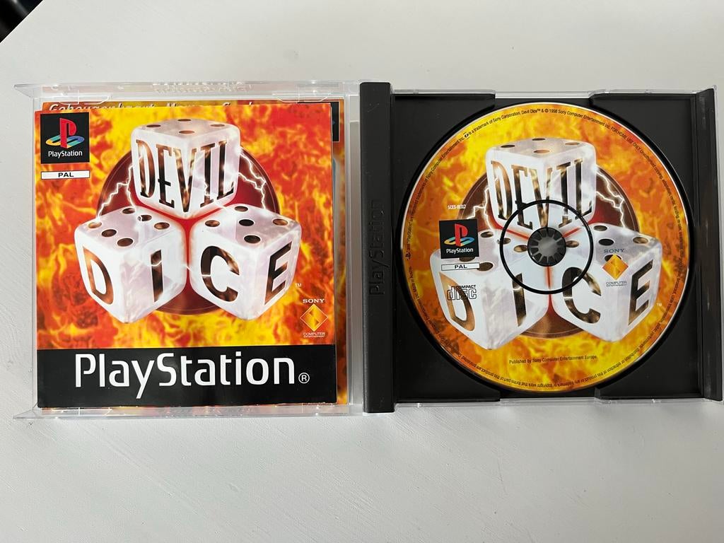 Devil Dice PlayStation 1 game zeer netjes, Puzzel en Educatief, Gebruikt, G, T