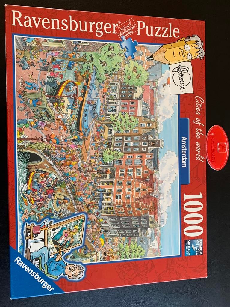 Ravensburger puzzel Amstetdam 1000 stukjes, Ophalen of Verzenden, 500 t/m 1500 stukjes, Zo goed als nieuw