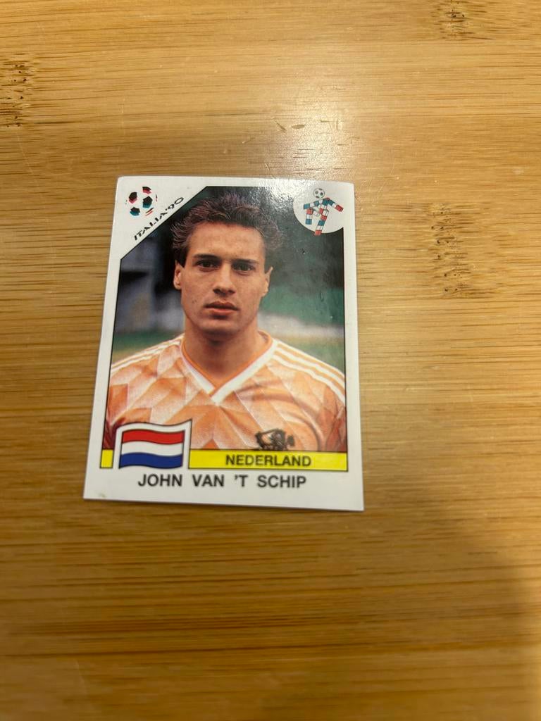 Panini sticker WK Italia 1990 - Nederland - van 't Schip, Verzamelen, Ophalen of Verzenden, Zo goed als nieuw, Sport