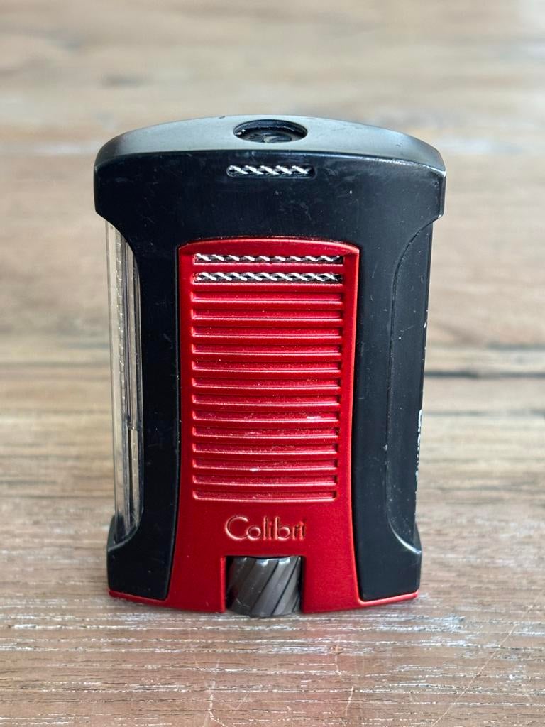 Colibri Daytona Aansteker - Zwart/Rood Jetflame, Ophalen of Verzenden, Gebruikt, Aansteker