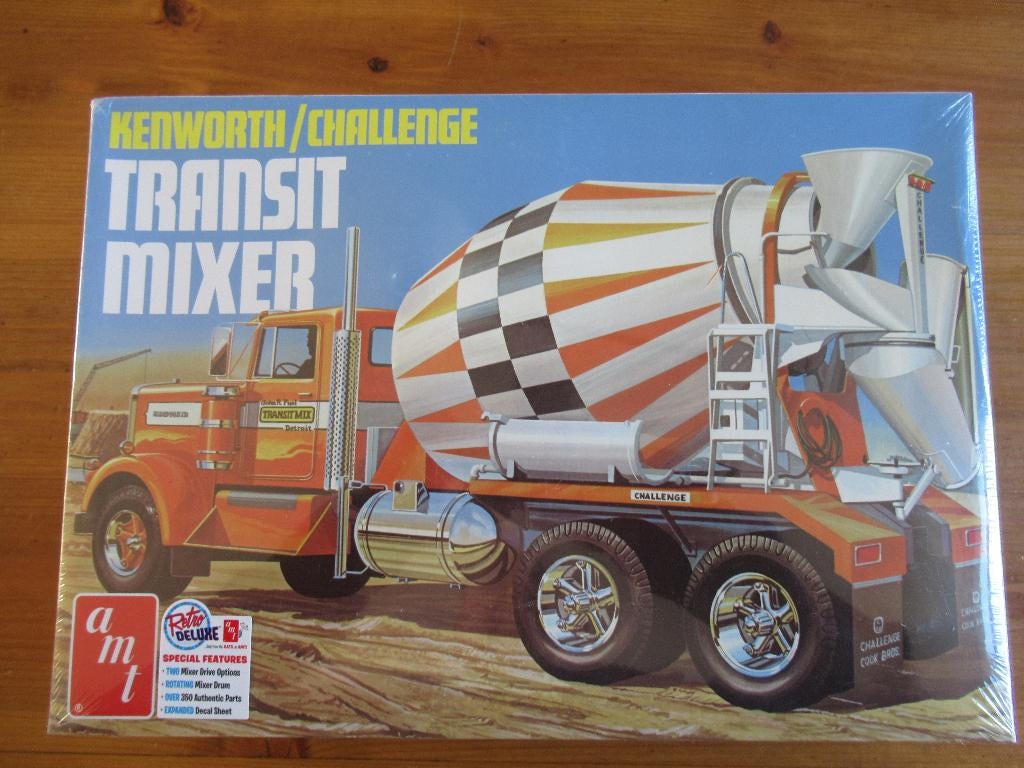 Kenworth/Challenge Transit Mixer (AMT 1/25), Overige merken, Groter dan 1:32, Nieuw, Ophalen of Verzenden