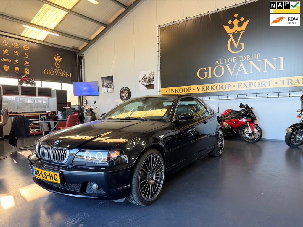 BMW 3-serie Cabrio 320Ci Executive inruil mogelijk, Auto's, Achterwielaandrijving, Cabriolet, 4 stoelen, Zwart