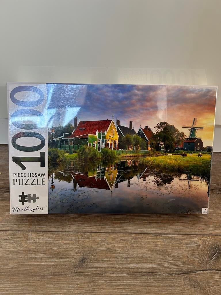 Mindbogglers puzzel 1000 stukjes Zaanse Schans, Ophalen of Verzenden, 500 t/m 1500 stukjes, Nieuw, Legpuzzel