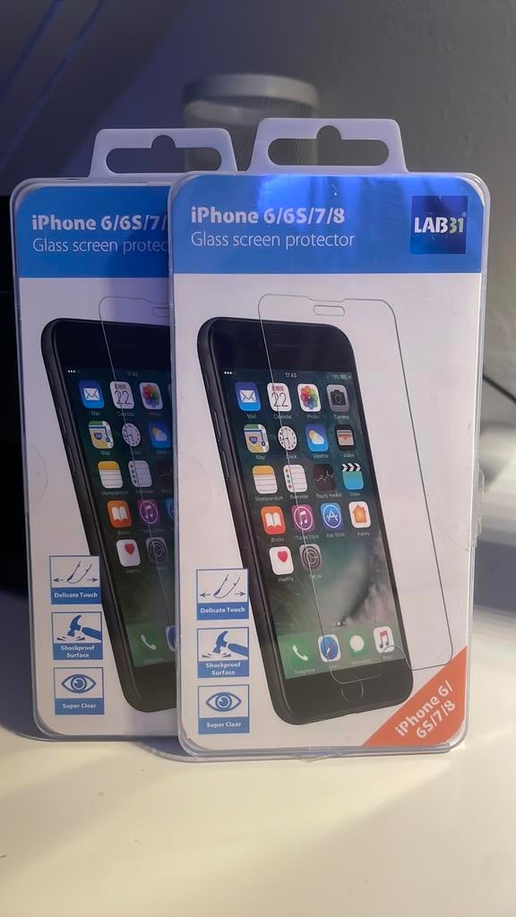 Glas screen protector IPone 6/6S/7/8, Ophalen, Zo goed als nieuw, Overige typen, Apple iPhone