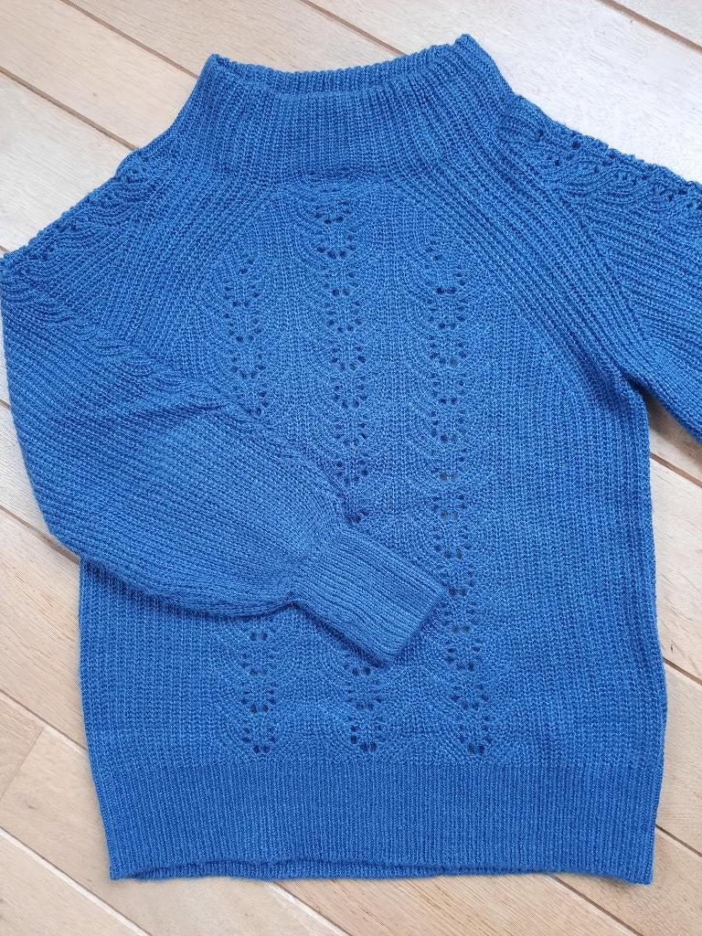 Trui midden blauw ajour maat 40 - nieuw -, Kleding | Dames, Truien en Vesten, Ophalen of Verzenden, Nieuw, Maat 38/40 (M), Blauw