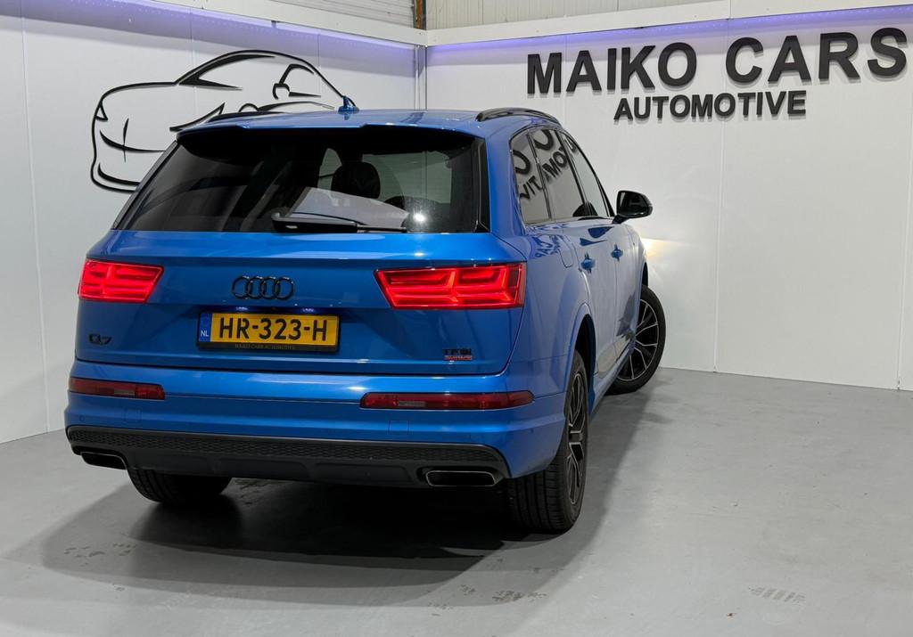 Audi Q7 3.0 TFSI quattro Pro 3x S LINE|PANO|360 Camera|lucht, Auto's, Audi, Automaat, Gebruikt, 2995 cc, Blauw
