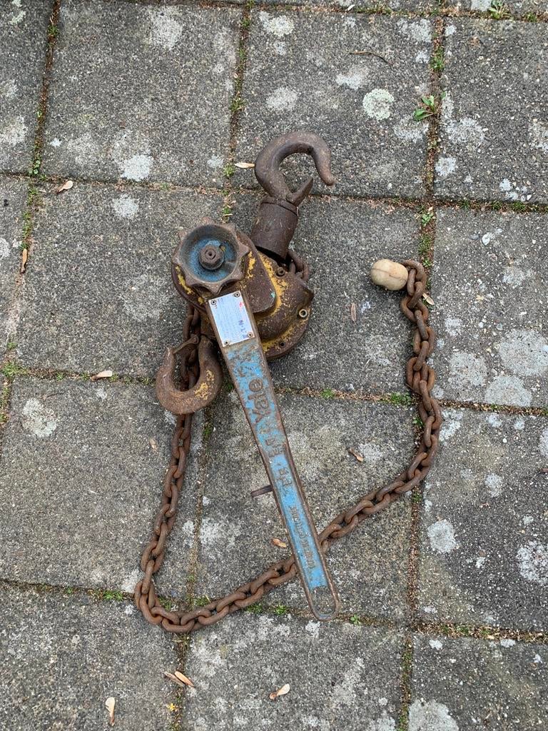 Zware takel. Zie fotos., Ophalen, Gebruikt