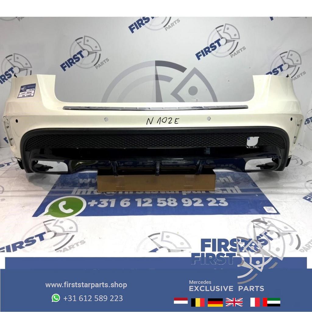 W156 GLA 45 AMG ACHTERBUMPER WIT Mercedes 2013-2018 GLA45 BU, Gebruikt, -, Ophalen of Verzenden, Achter