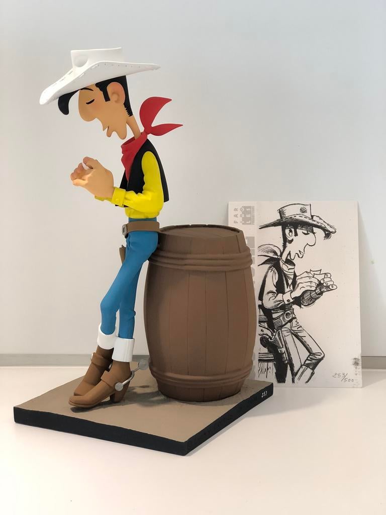 Lucky Luke Barrel Fariboles, Verzamelen, Stripfiguren, Ophalen of Verzenden, Overige figuren, Zo goed als nieuw, Beeldje of Figuurtje