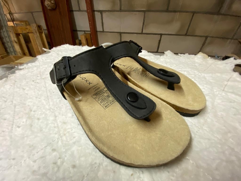 Dames Bio Teen Slipper (2), Slippers, Cloxx, Zwart, Nieuw