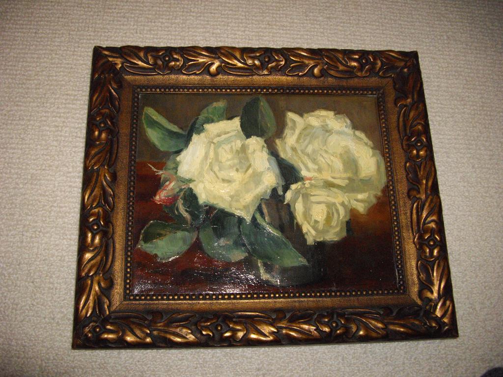 rozen anton smeerdijk in art deco lijst, Antiek en Kunst, Kunst | Schilderijen | Klassiek, Ophalen