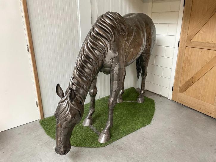 Metalen paarden - Levensgroot - Handgemaakt - Eyecatcher!, Ophalen of Verzenden, Nieuw, Paard, Overige typen