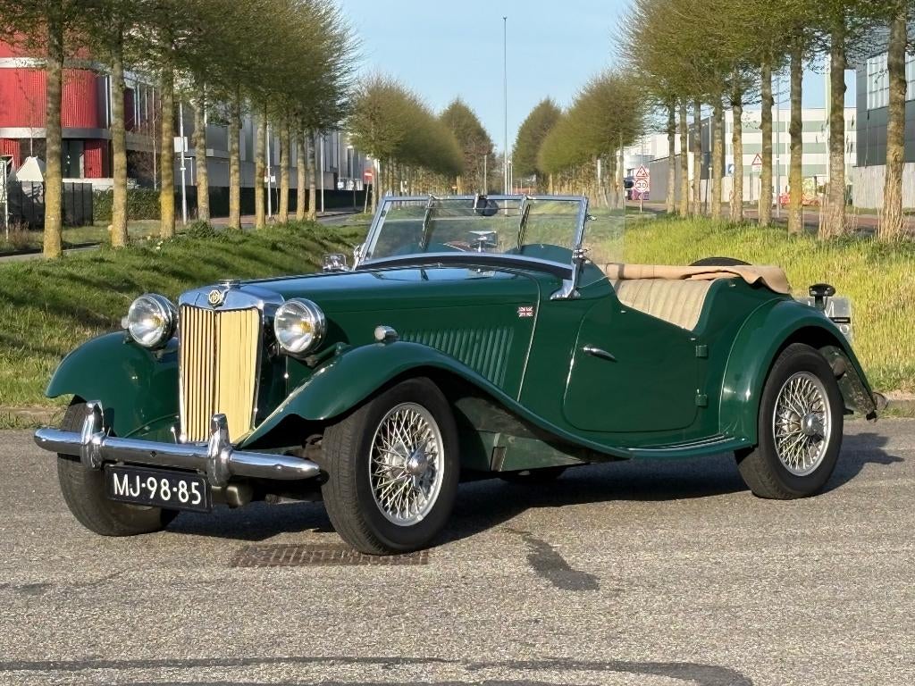 MG 1952 Groen, Achterwielaandrijving, Beige, 4 cilinders, Cabriolet
