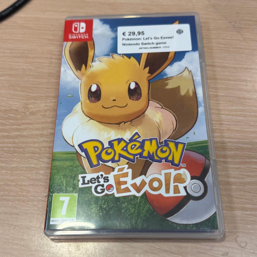 Pokémon: Let's Go Eevee! Nintendo Switch game, Nintendo, Zo goed als nieuw, Support@nintendo.com, 11-1 Hokotate-cho, Kamitoba, Minami-ku
Kyoto 601-8501
Japan