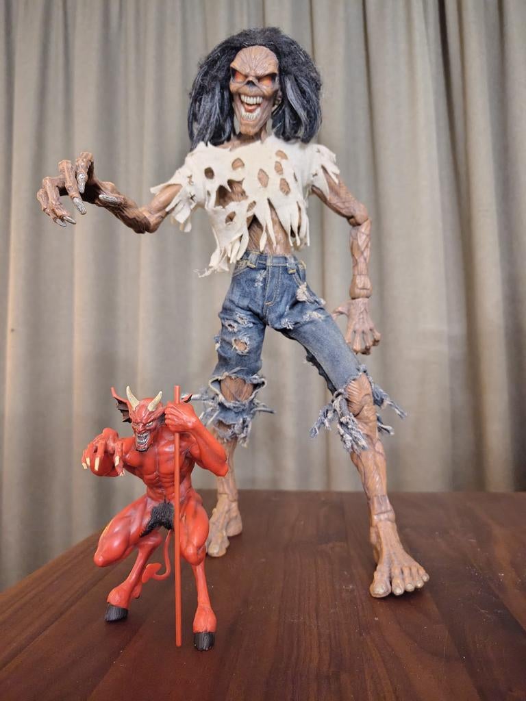 Iron Maiden "Number of the Beast" Eddie Action Figure NECA, Ophalen of Verzenden, Gebruikt