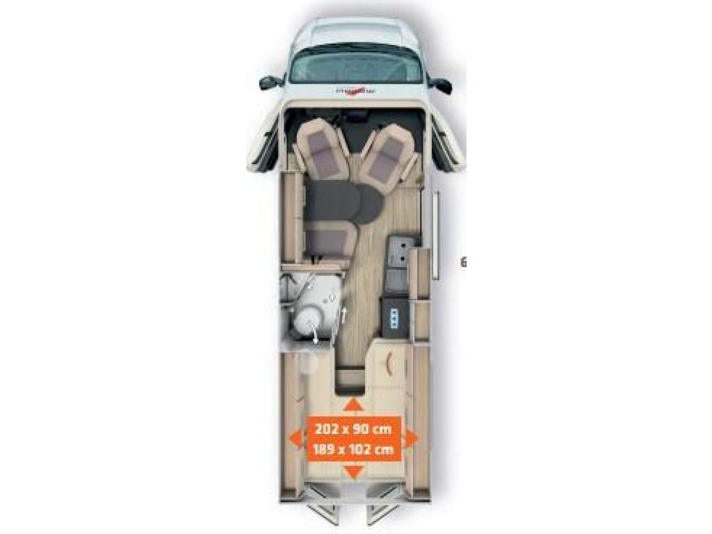 Malibu Diversity GT Skyview 640 LE K Lengtebedden, Automaat, Buscamper of Camperbus, Malibu, Fiat, Koelkast