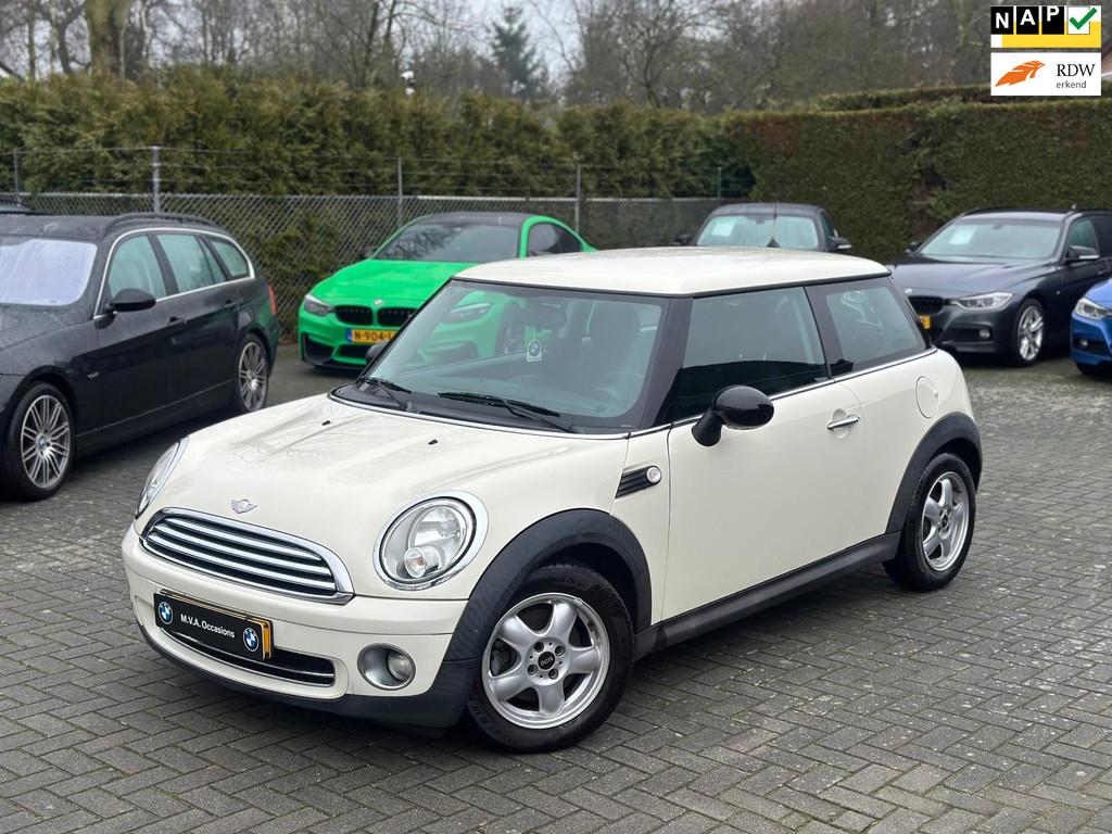 Mini Mini 1.4 One Pepper|Nwe Ketting + Klepseals|Airco|Nette, Voorwielaandrijving, Stof, Gebruikt, Zwart
