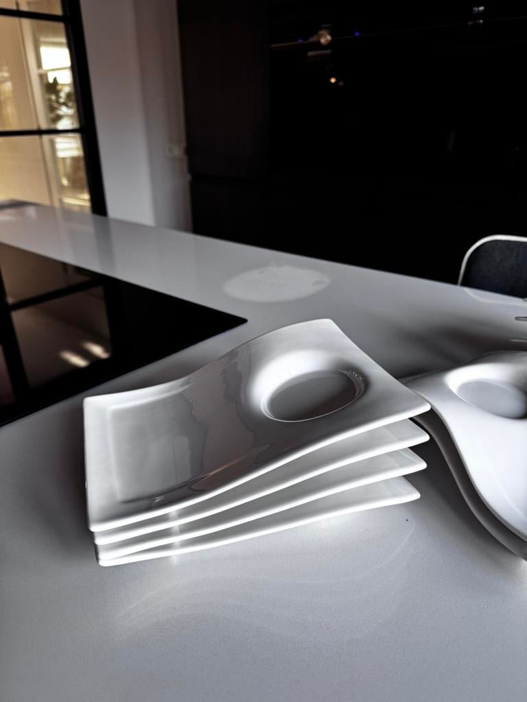 10x Villeroy & Boch New Wave Partyschaal groot  22x16 cm, Ophalen of Verzenden, Effen, Porselein, Schaal of Schalen