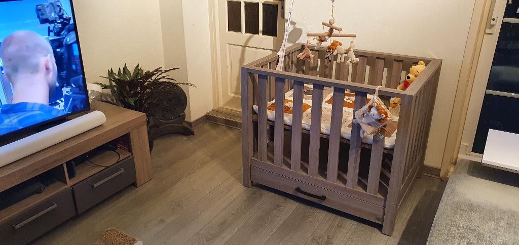 TWF Box Met Lade Jasper Grijs, Ophalen, Gebruikt, Vierkant, In hoogte verstelbaar