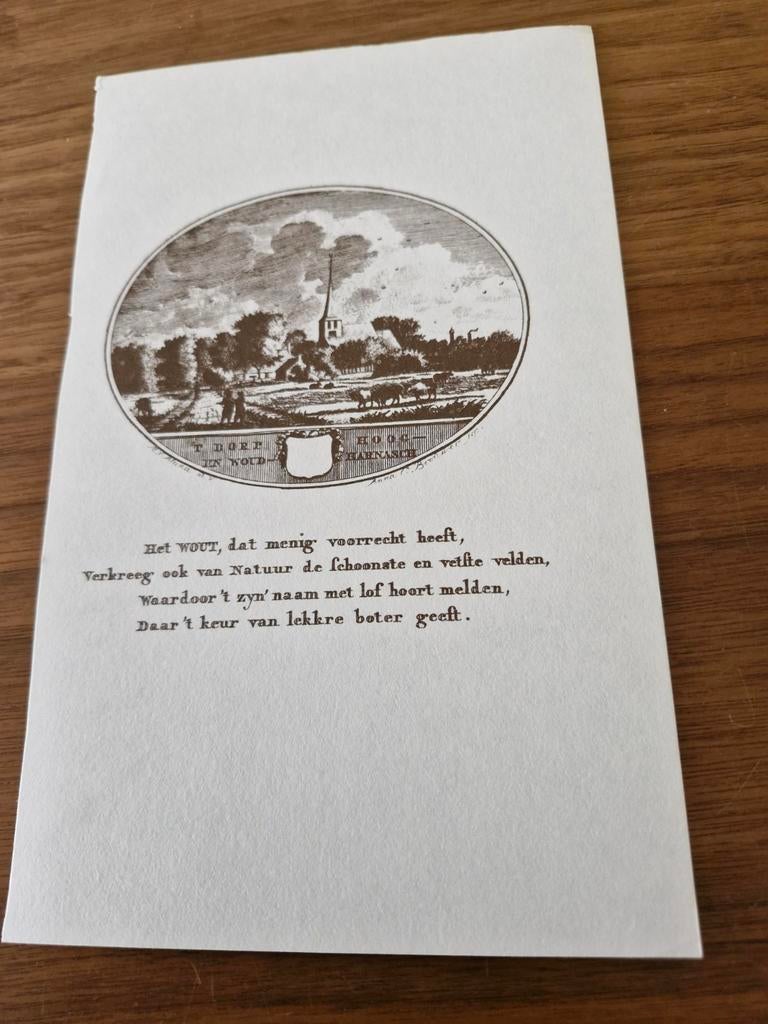 Prent toont Dorp Hoog - En  Woud - Harhasch, Ophalen of Verzenden, Voor 1940, Gebruikt