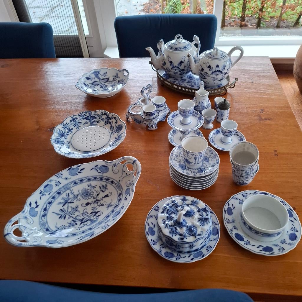 Zwiebelmuster divers (30 onderdelen), Ophalen