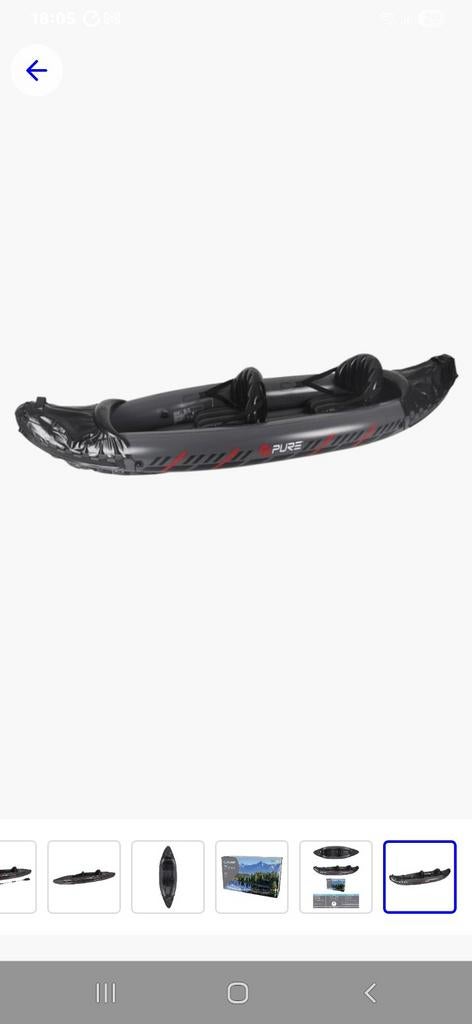 Opblaasbare Kajak - 2-persoons, Ophalen, Opblaasbaar, Nieuw, 2-persoons