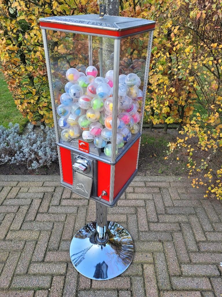 BEAVER surprise ballen automaat op poot sixties fifties ..., Verzamelen, Ophalen, Zo goed als nieuw