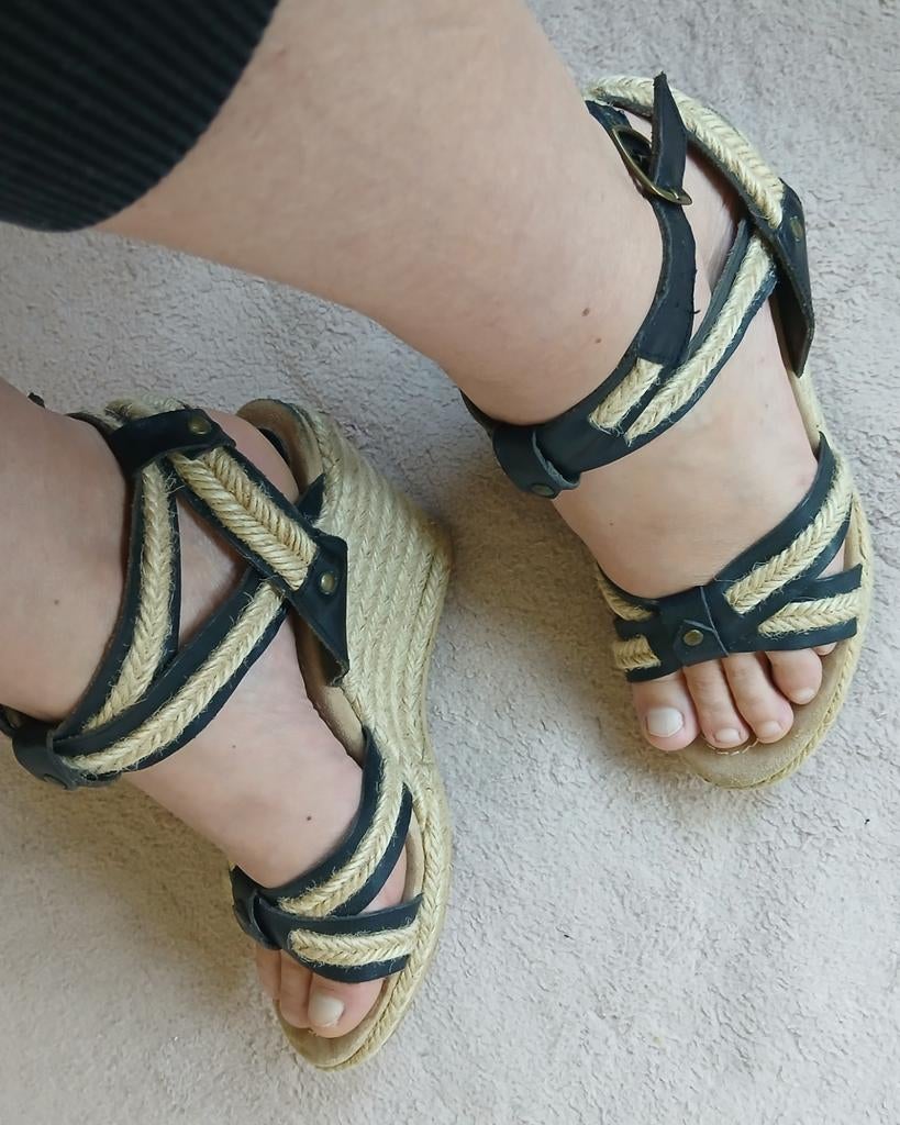 Isabel Marant espadrilles/sandalen maat 38, Kleding | Dames, Isabel Marant, Zwart, Ophalen of Verzenden, Espadrilles of Moccasins