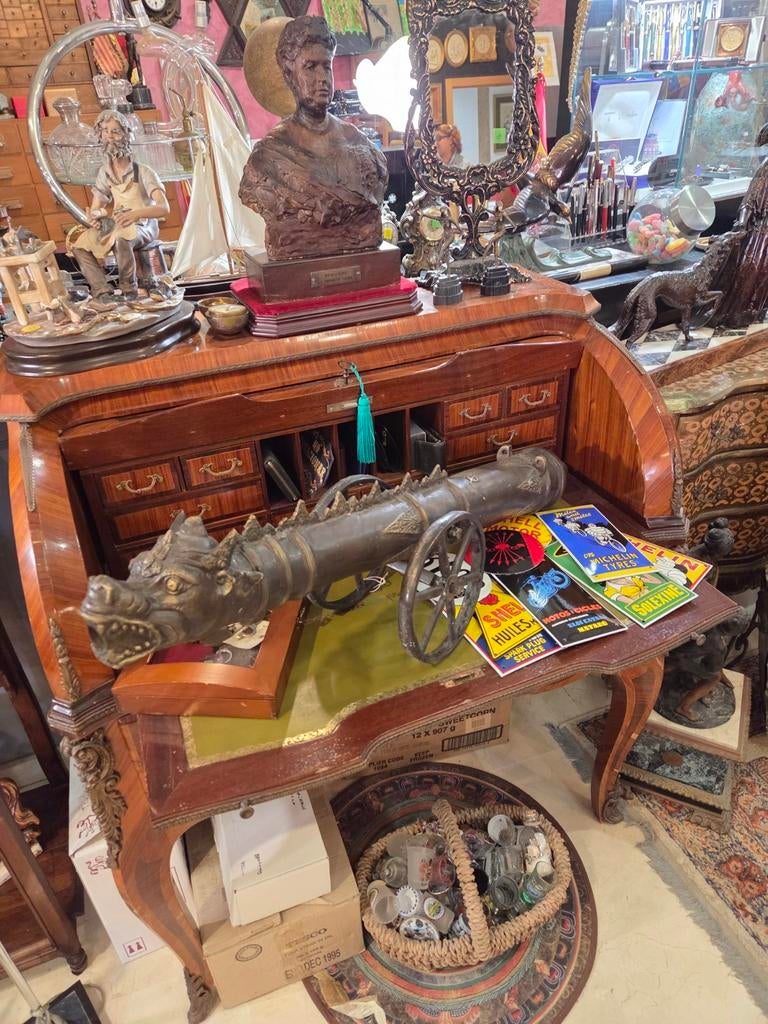 Antiek bronzen kanon voor 1870 zeer mooi, Ophalen