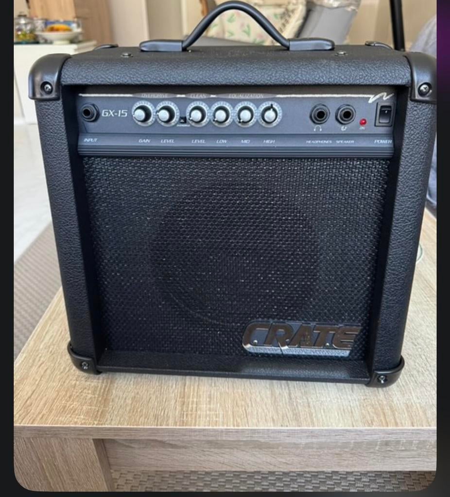 Crate amplifier GX 15 - versterker, Muziek en Instrumenten, Versterkers | Bas en Gitaar, Ophalen, Zo goed als nieuw, Minder dan 50 watt