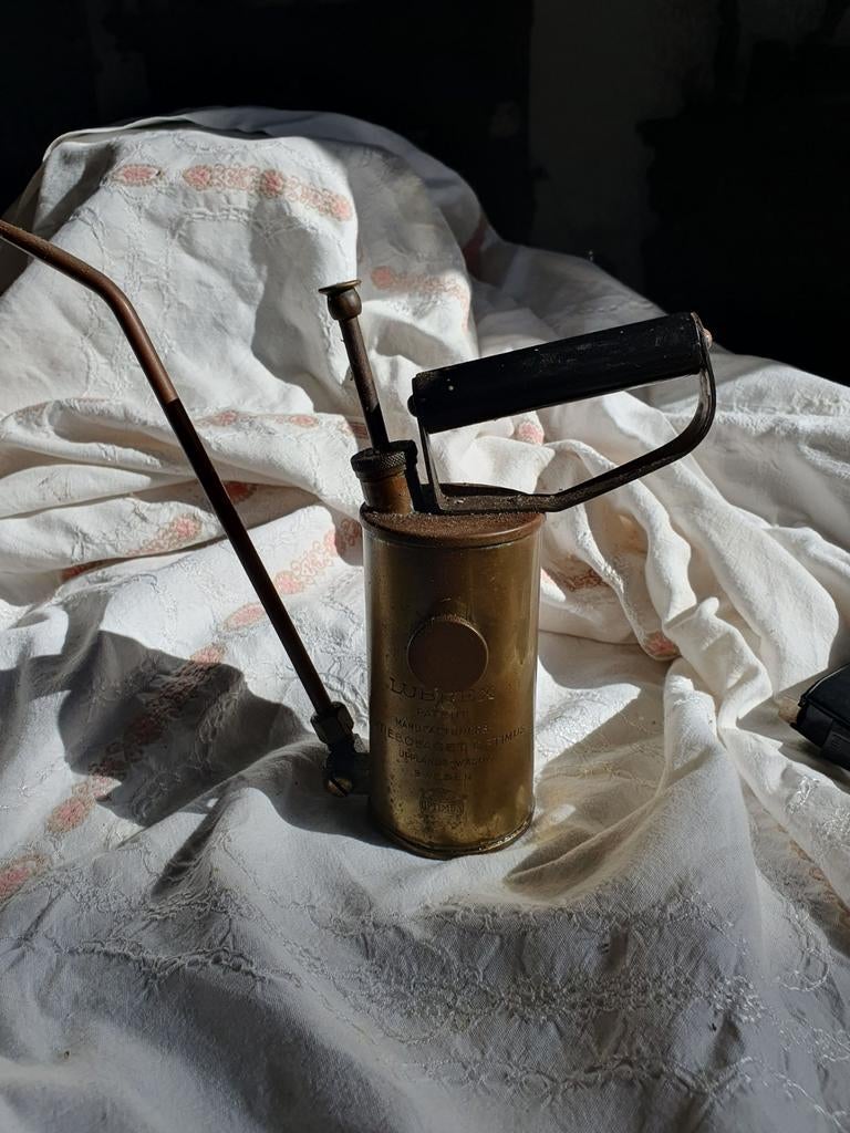 Antieke messing Optimus Lurex oliespuit, Ophalen of Verzenden