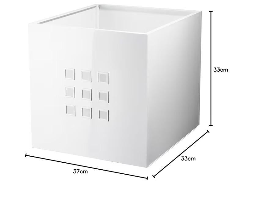 Lekman ikea bakken wit glans 2 stuks voor expedit kallax, Ophalen, Doos, Minder dan 35 cm, Minder dan 50 cm