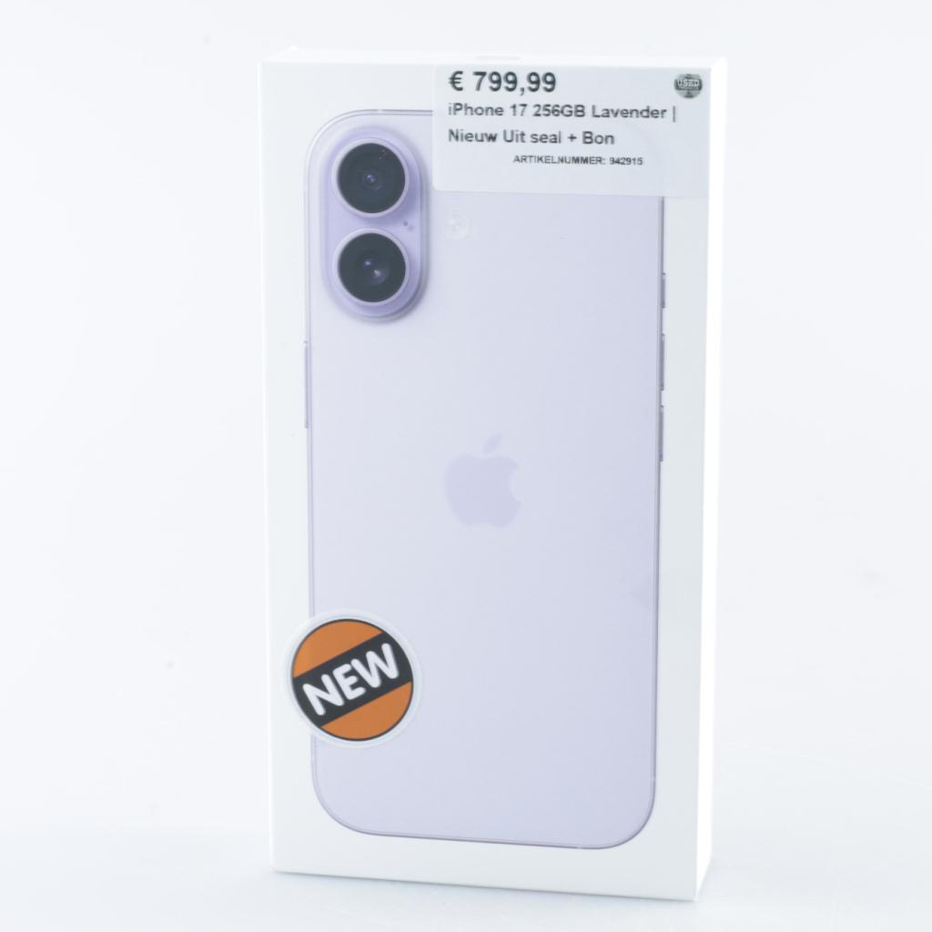 iPhone 17 256GB Lavender met bon | Nieuw uit doos, Apple, Nieuw, Support@apple.com, One Apple Park Way
Cupertino, CA 95014
United States