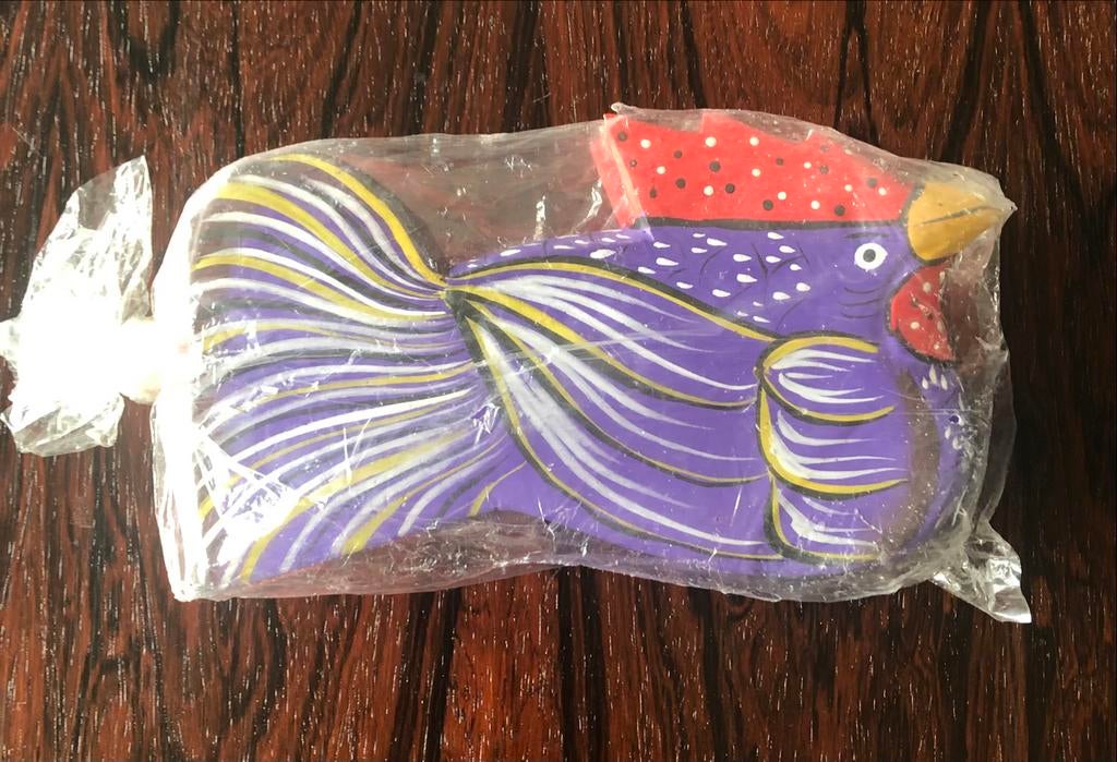 Servettenhouder of Brievenhouder houtsnijwerk kip uit Bali, Ophalen of Verzenden