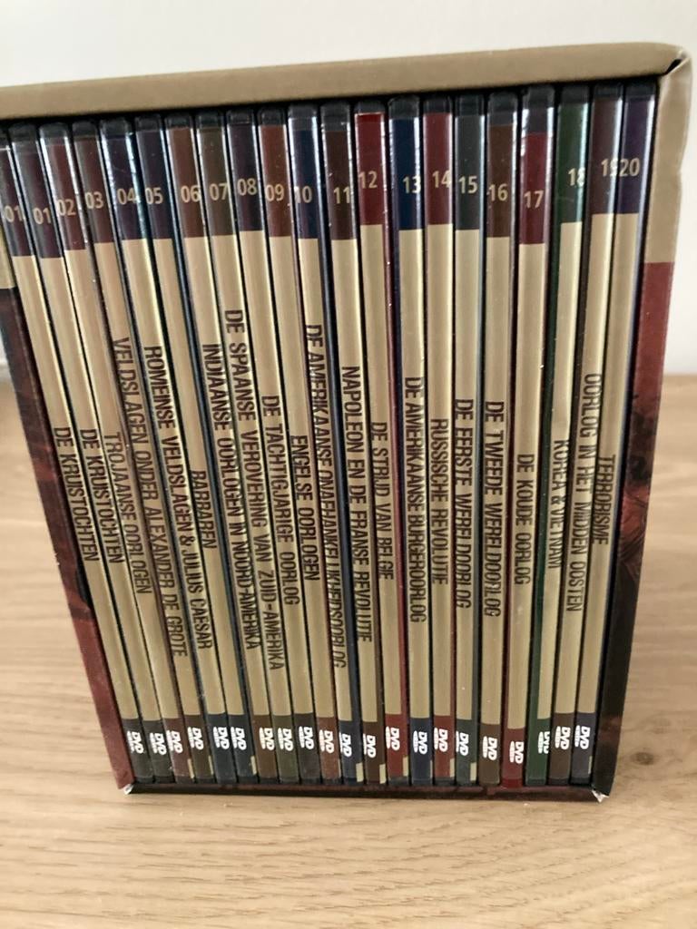 Historische Oorlogen - 20-delige DVD Boxset, Oorlog of Misdaad, Boxset, Ophalen of Verzenden, Zo goed als nieuw