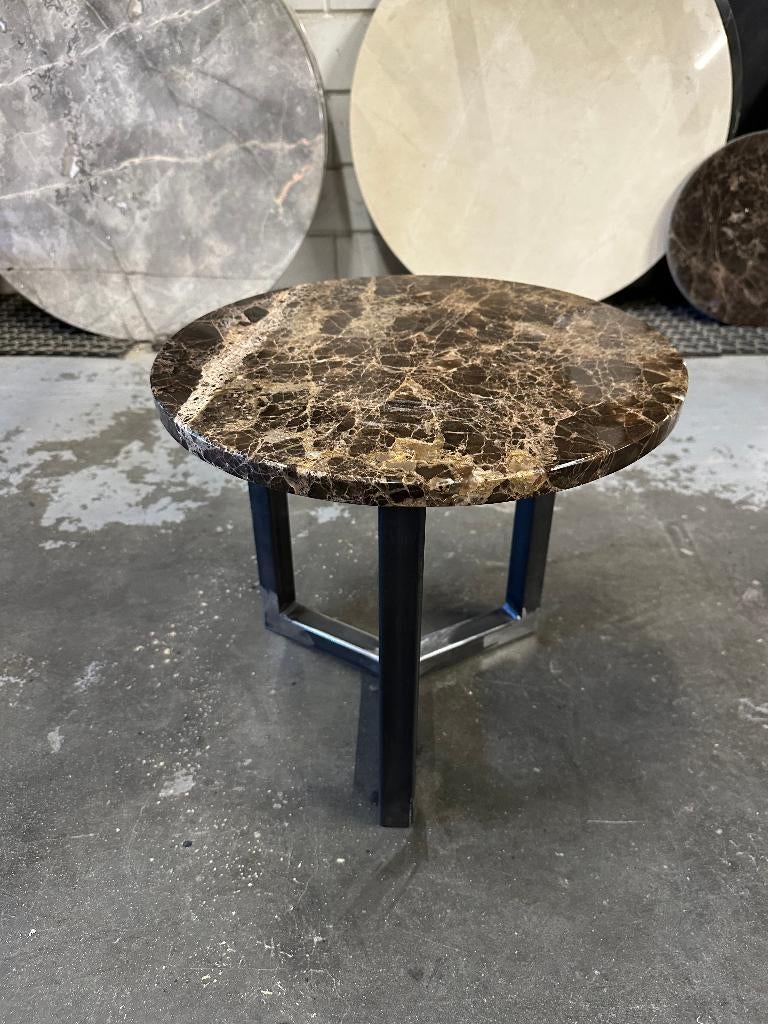 OPRUIMING UITVERKOOP | Diverse marmeren salontafels, Ophalen, 50 tot 100 cm, Overige materialen, Rond