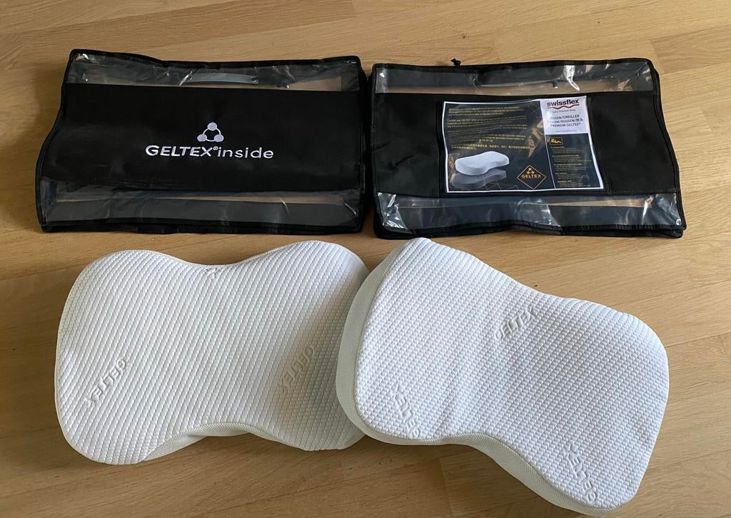 Geltex kussens met wasbare omtrek., Ophalen of Verzenden, Gebruikt