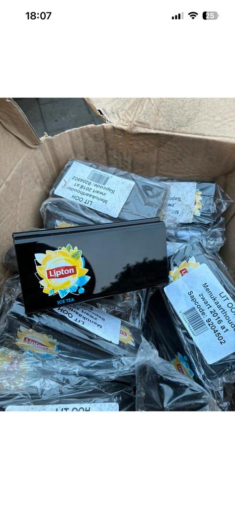 Lipton menukaartshouders terras horeca, Ophalen of Verzenden, Nieuw