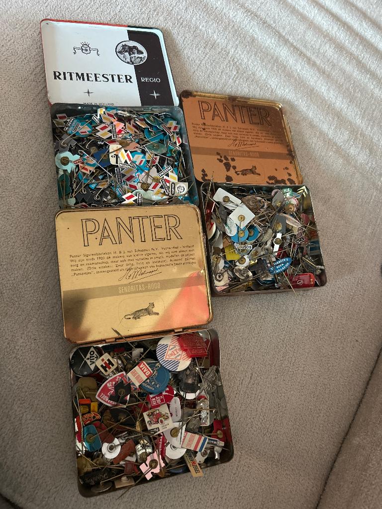 Vintage speldjes 50s-80s, Ophalen of Verzenden, Gebruikt, Overige onderwerpen