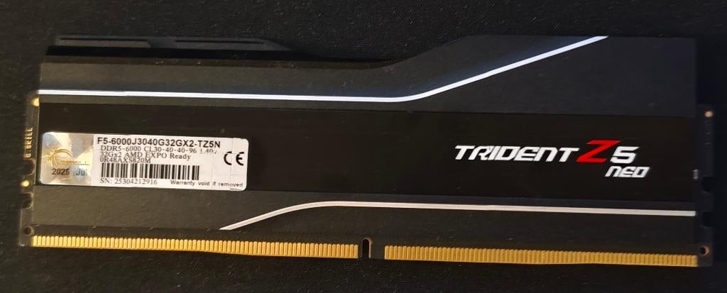 G.Skill Trident Z5 Neo 32GB DDR5 6000MHz CL30, 32 GB, ., Ophalen of Verzenden, Zo goed als nieuw