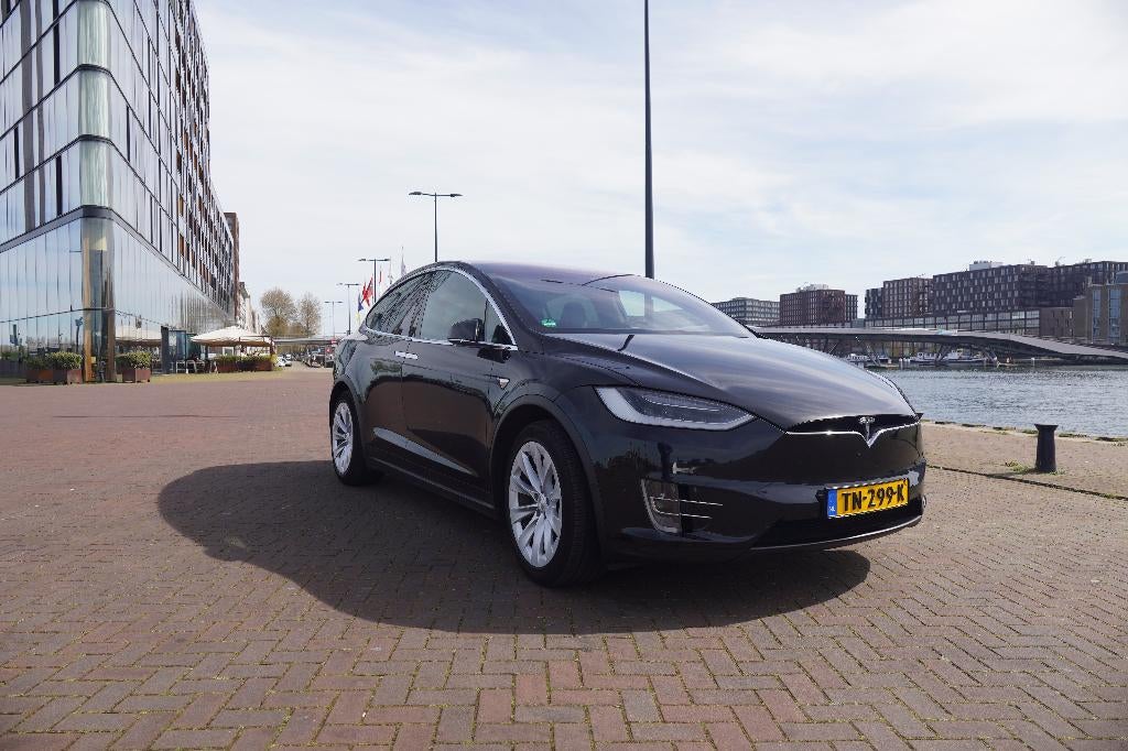 Tesla Model X 2018 Zwart, Auto's, Tesla, Particulier, Model X, 4x4, ABS, Achteruitrijcamera, Adaptive Cruise Control, Airbags