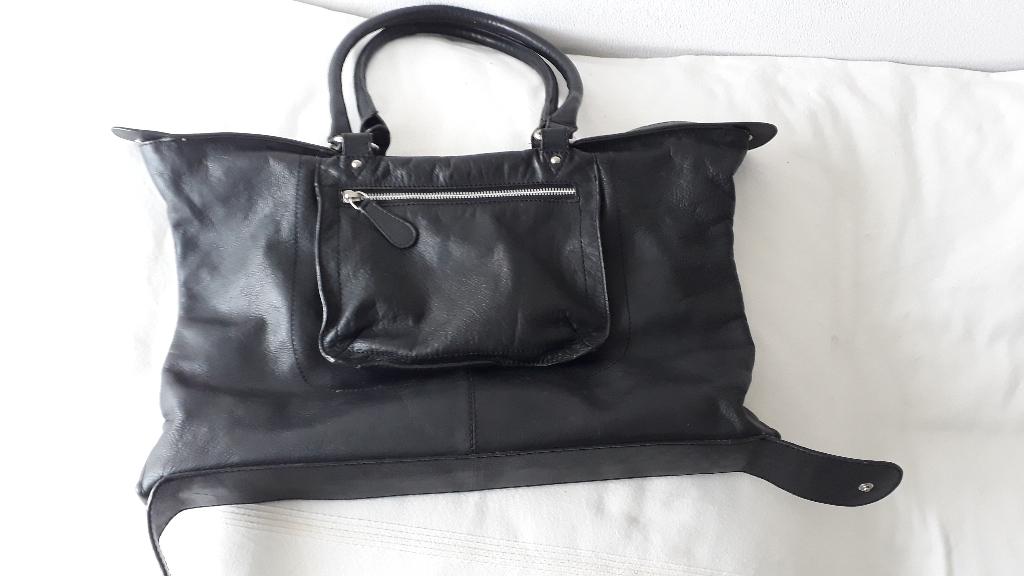 soepel leren shopper van Jones, Ophalen of Verzenden, Gebruikt, Zwart, Shopper