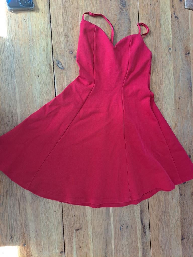 Zara rode zomerjurk maat S, Kleding | Dames, Jurken, Zara, Ophalen of Verzenden, Maat 36 (S), Gedragen