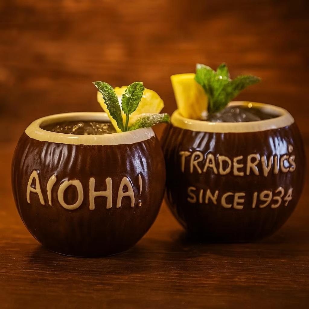 Tiki mok -Tiki beker - Aloha drinkglas - Tropical, Cave & Garden, Verzenden, Keramiek, Nieuw