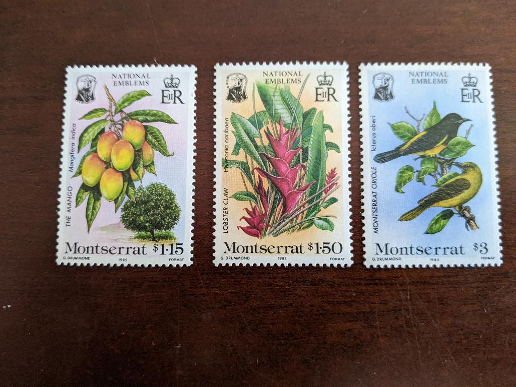 MONTSERRAT 1985; serie FLORA EN FAUNA, Verzenden, Postfris, Dier of Natuur