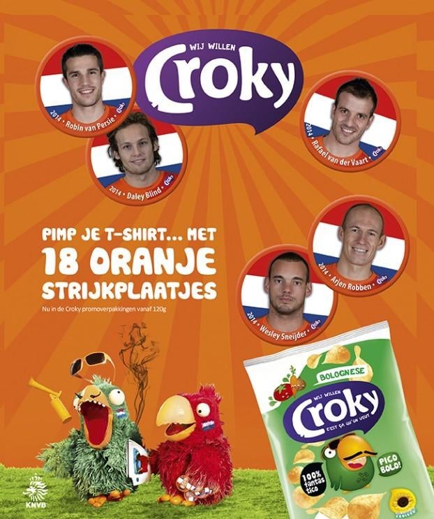 Strijkplaatje Arjen Robben en Dirk Kuyt, Verzamelen, Ophalen of Verzenden, Nieuw, Buitenlandse clubs, Poster, Plaatje of Sticker