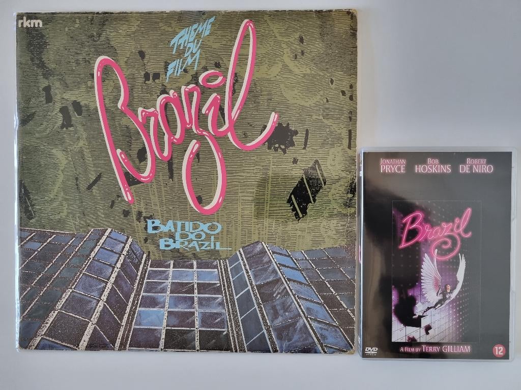 Brazil DVD + Maxi Single op Vinyl - Terry Gilliam - uit 1985, Cd's en Dvd's, Ophalen of Verzenden, Zo goed als nieuw, 12 inch